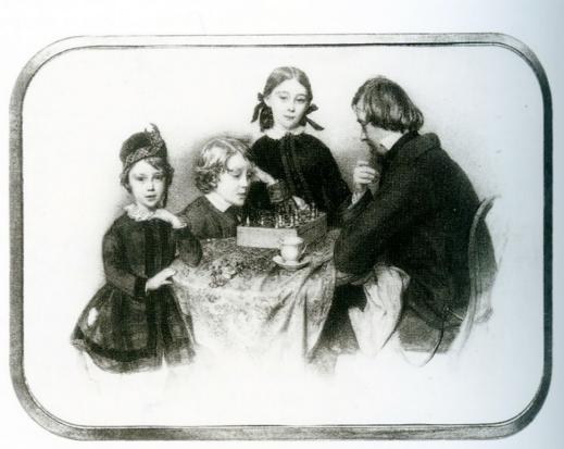 Robert Cassatt and his children
