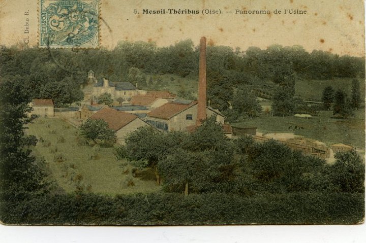 Le Mesnil Théribus, panorama de l'usine